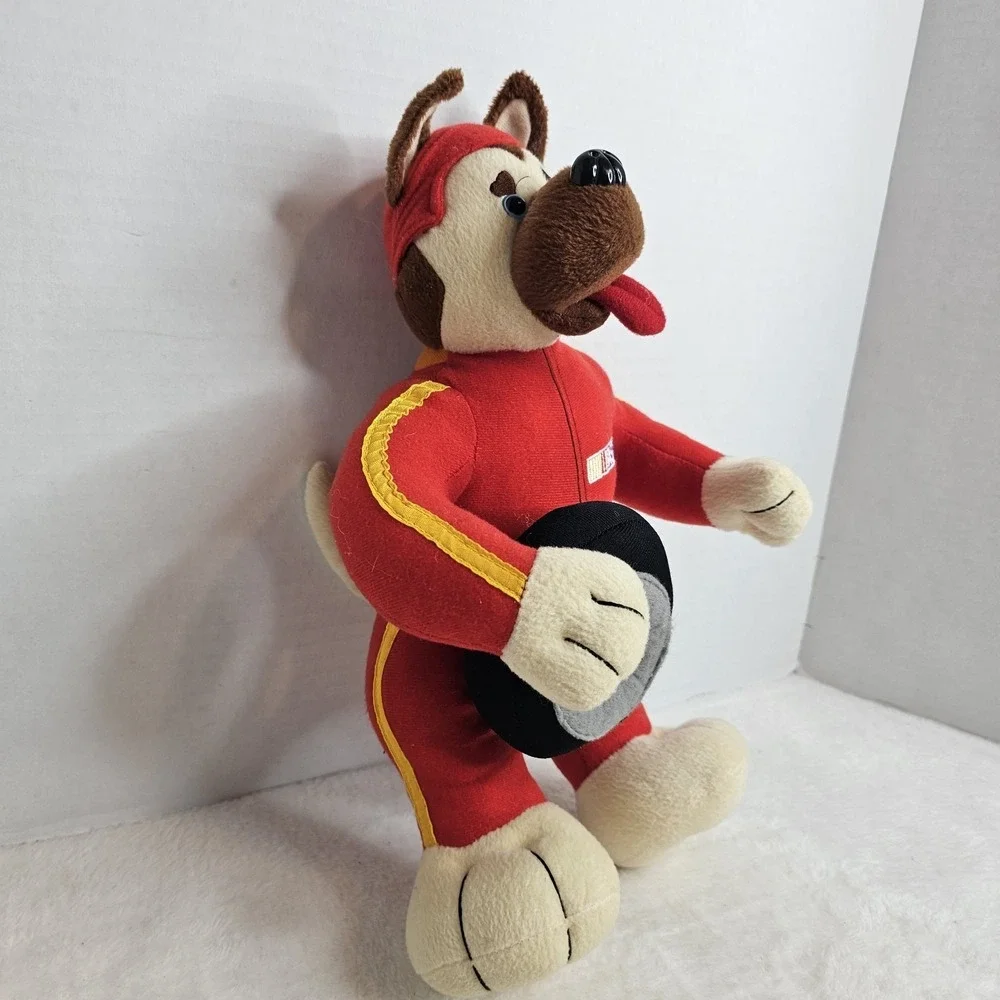 Vintage 2005 NASCAR TIRE CARRIER - RED PLUSH DOG #64